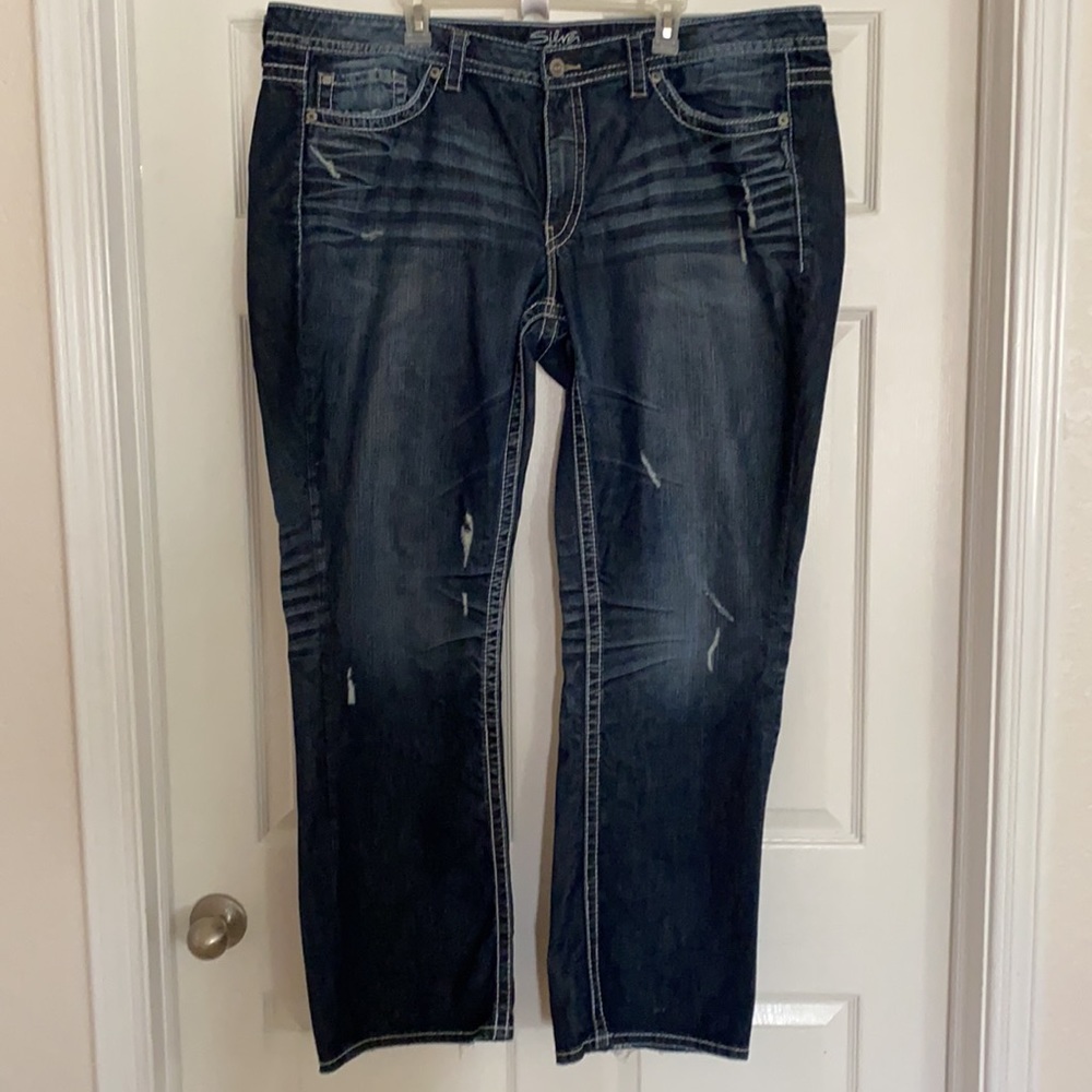 Silver Jeans Lola Straight Plus Size 26